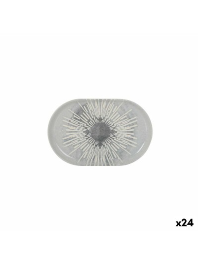 Bandeja de Aperitivos La Mediterránea Ivar Ovalado 20 x 13 x 2 cm (24 Unidades)