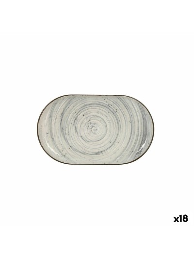 Bandeja de Aperitivos La Mediterránea Vortex Ovalado 25 x 15 x 2,2 cm (18 Unidades)