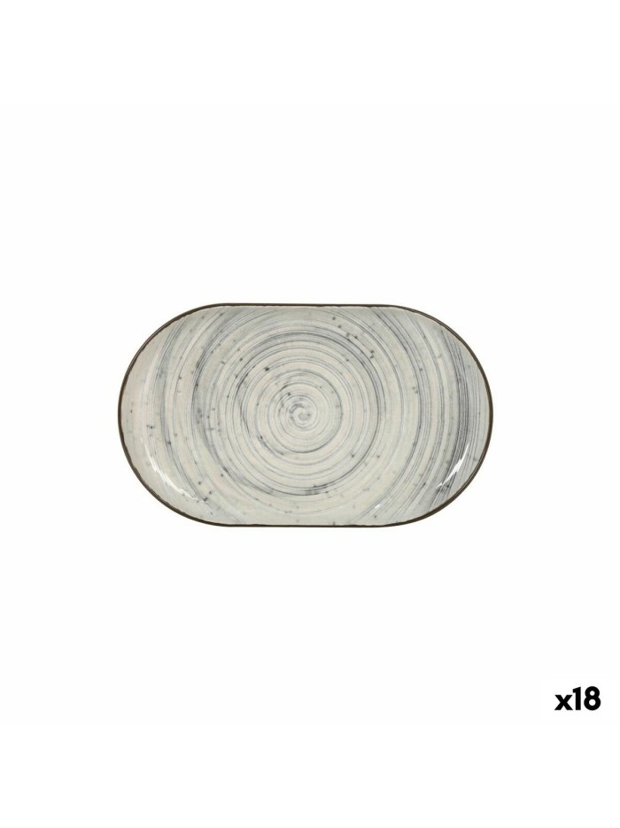 Bandeja de Aperitivos La Mediterránea Vortex Ovalado 25 x 15 x 2,2 cm (18 Unidades)