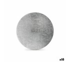 Cake stand Algon Silver 30 x 30 x 1,5 cm Circular (18 Units)