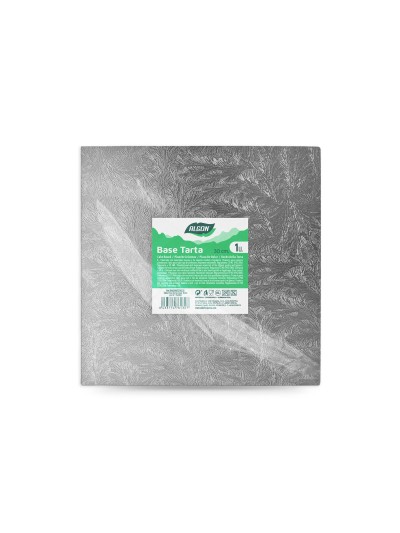 Base de gâteau Algon Argenté 30 x 30 x 1,5 cm Carré (18 Unités)