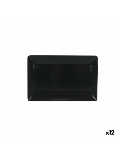 Snack tray La Mediterránea Dark grey 30 x 20 x 2,5 cm (12 Units)