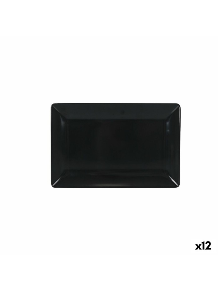 Snack tray La Mediterránea Dark grey 30 x 20 x 2,5 cm (12 Units)