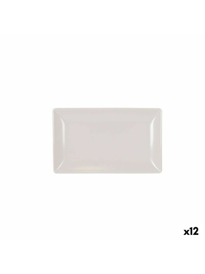 Bandeja de Aperitivos La Mediterránea Blanco 25 x 15 x 2 cm (12 Unidades)
