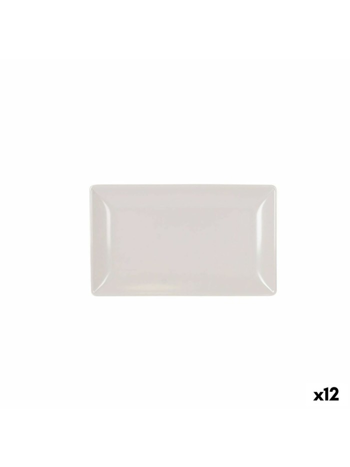 Plateau apéritif La Mediterránea Blanc 25 x 15 x 2 cm (12 Unités)