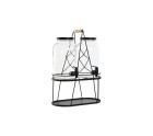Drinks dispenser Home ESPRIT Black Metal Crystal 3,5 L 34 x 18 x 46 cm