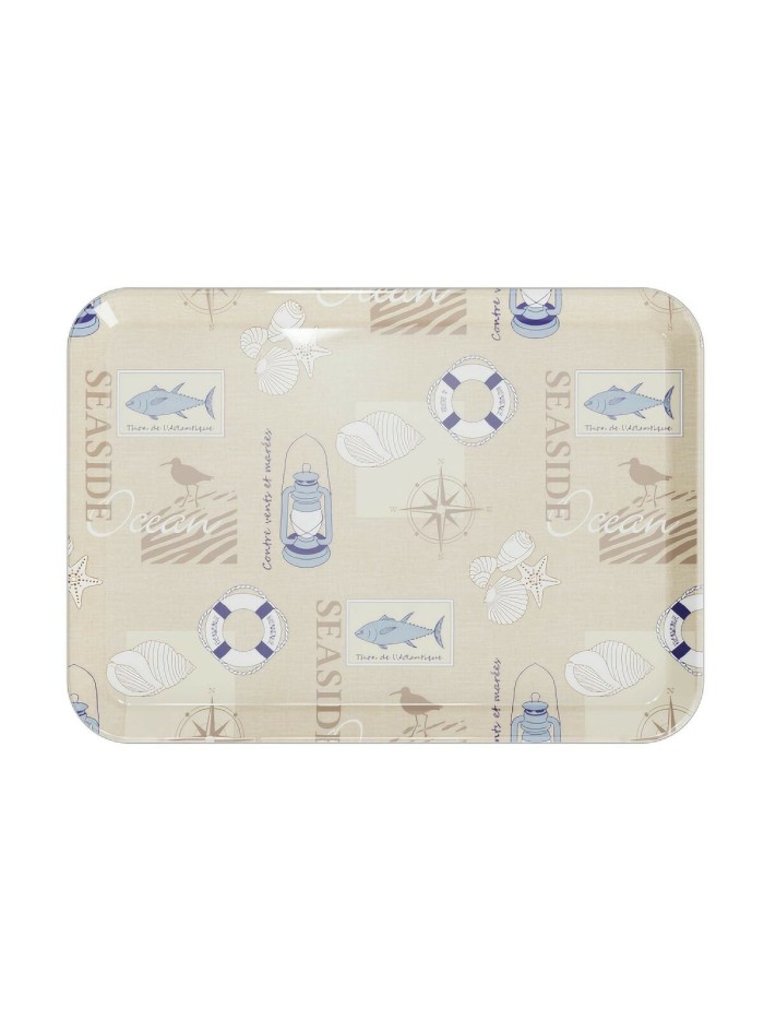 Plateau Versa Seaside Polyéthylène RPET 27 x 2,2 x 38 cm