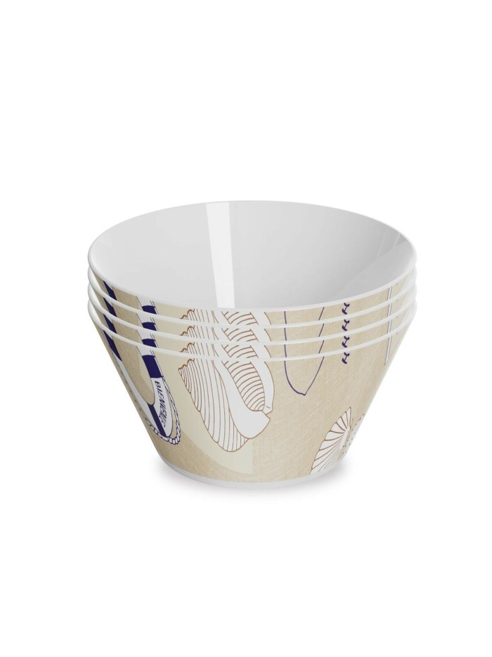 Set of bowls Versa Seaside Polyethylene RPET 4 Pieces
