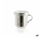 Cup with Tea Filter Quid Serenia Transparent Glass Stainless steel 350 ml (12 Units)