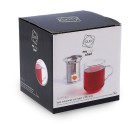 Taza con Filtro para Infusiones Quid Serenia Transparente Vidrio Acero Inoxidable 350 ml (12 Unidades)
