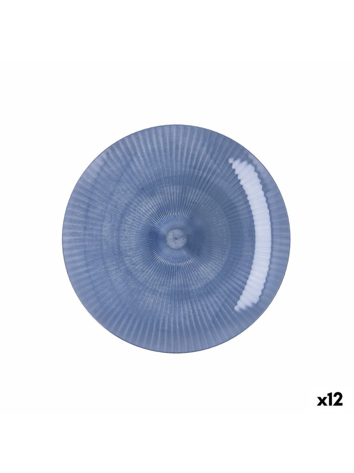 Assiette plate Quid Sunset Bleu Plastique 19 cm (12 Unités)