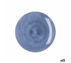 Assiette plate Quid Sunset Bleu Plastique 19 cm (12 Unités)