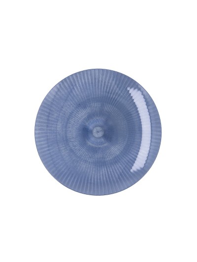 Plato Llano Quid Sunset Azul Plástico 19 cm (12 Unidades)