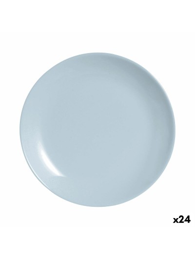 Plato de Postre Luminarc Diwali Paradise Azul Vidrio 19 cm (24 Unidades)