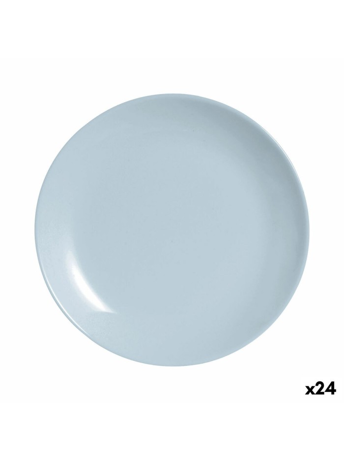 Plato de Postre Luminarc Diwali Paradise Azul Vidrio 19 cm (24 Unidades)