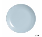 Plato de Postre Luminarc Diwali Paradise Azul Vidrio 19 cm (24 Unidades)