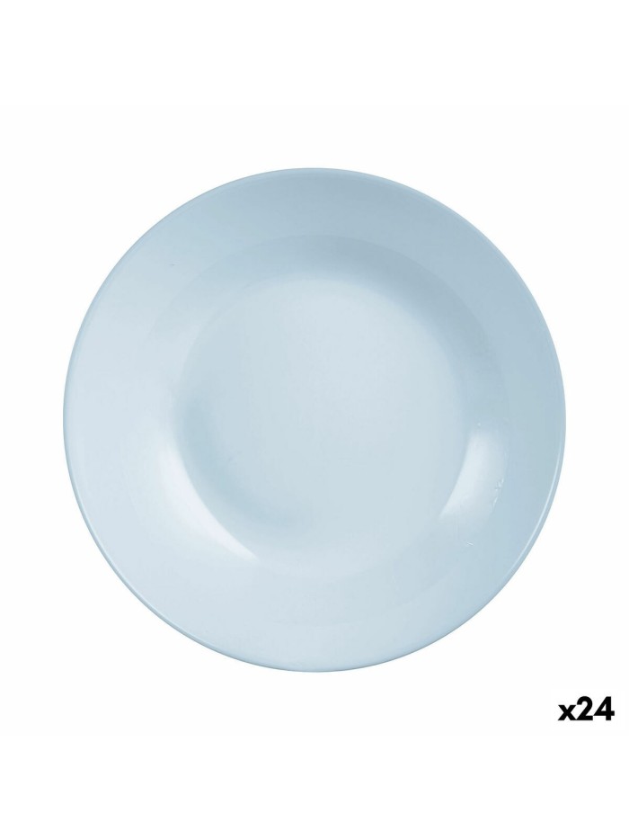Deep Plate Luminarc Diwali Paradise Blue Glass 20 cm (24 Units)