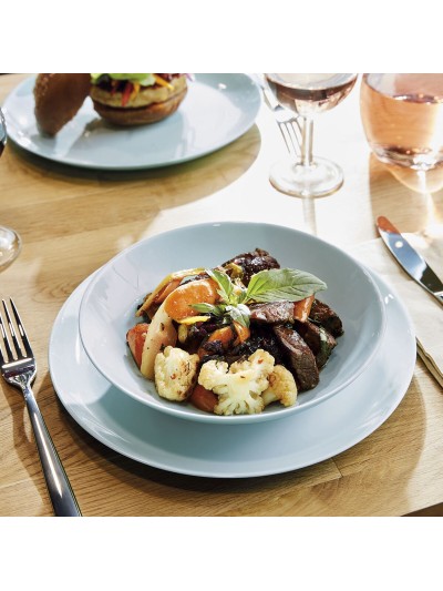 Plato Hondo Luminarc Diwali Paradise Azul Vidrio 20 cm (24 Unidades)