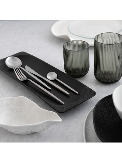 Glass Bidasoa Fosil Grey Glass 460 ml (6 Units)