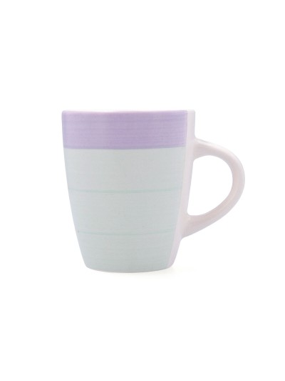 Cup Quid Kaleido Green Purple Ceramic 330 ml (12 Units)