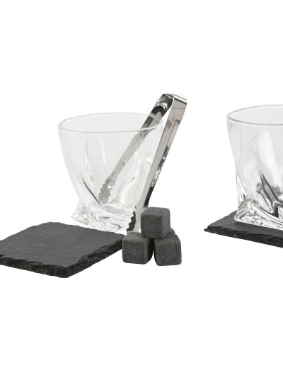 Set de Whisky Home ESPRIT Marron Pin