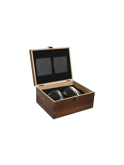 Set de Whisky Home ESPRIT Marron Pin