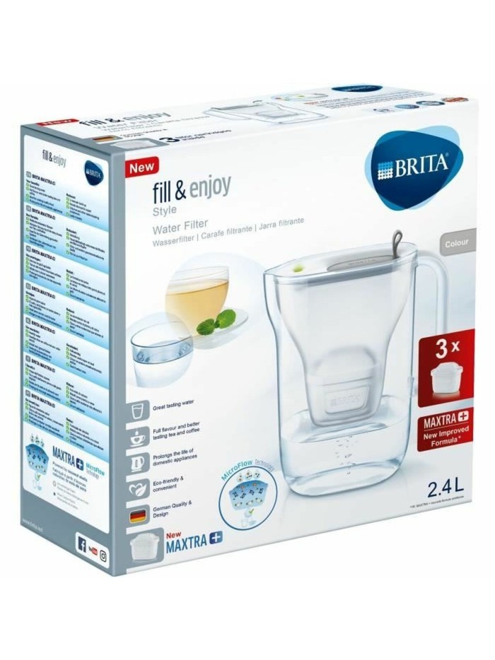 Filter jug Brita Grey Plastic 2,4 L