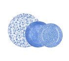 Set de Vajilla Bidasoa Aquilea Azul Cerámica 18 Piezas