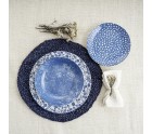 Dinnerware Set Bidasoa Aquilea Blue Ceramic 18 Pieces