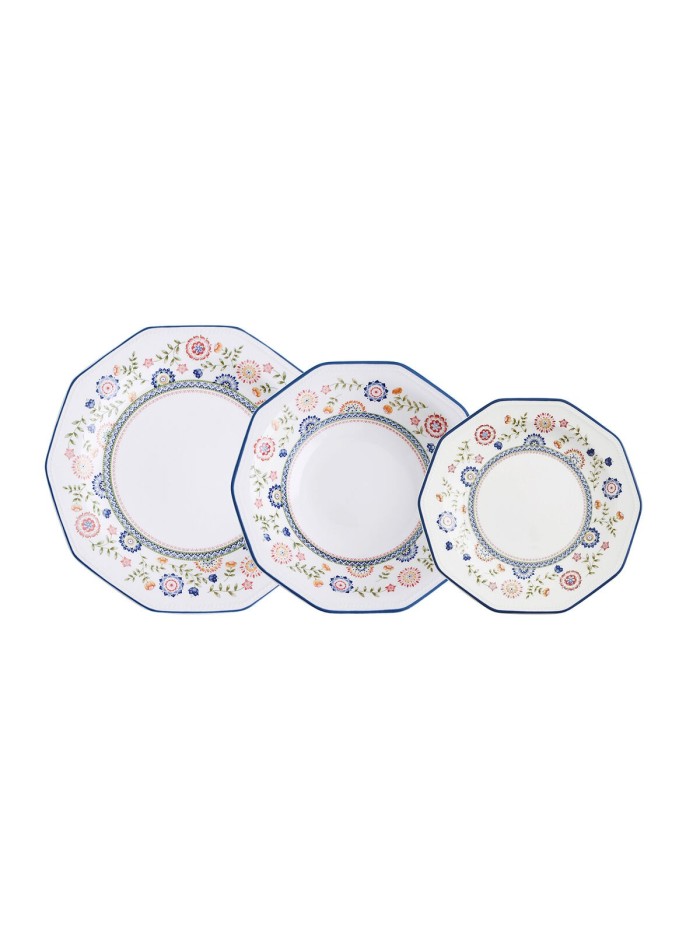 Dinnerware Set Queen´s By Churchill Bengal Multicolour Ceramic 12 Pieces