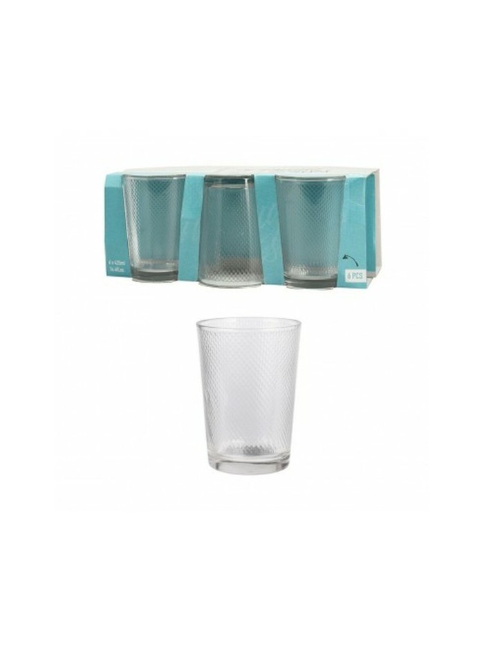 Set of glasses Excellent Houseware ye6000770 Transparent Crystal 425 ml (6 Units)