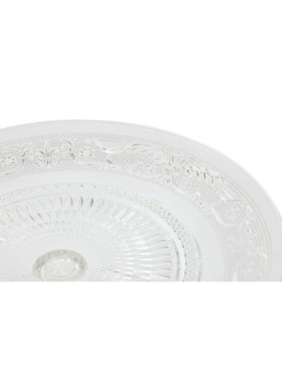 Plateau apéritif Home ESPRIT Transparent Verre 23 x 23 x 8 cm