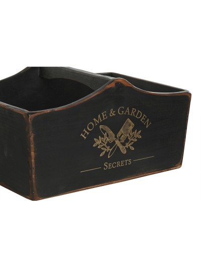 Jeux de plateaux Home ESPRIT Noir Bois d'épicéa 35 x 22 x 18 cm