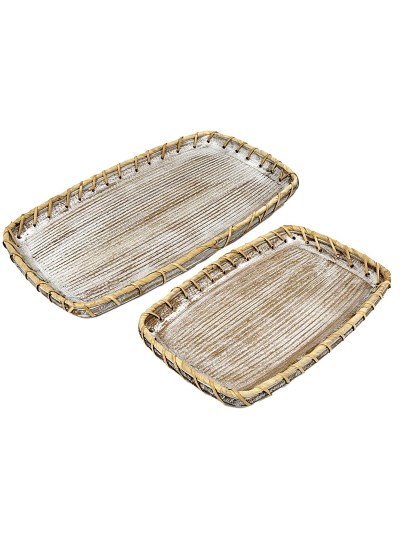 Jeux de plateaux Romimex Naturel Bois 2 Pièces