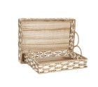 Set of trays Romimex Natural wicker 2 Pieces