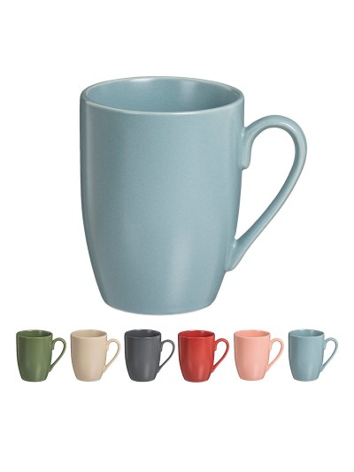 Jeu de 6 tasses Caison Multicouleur Porcelaine 350 ml Finition mate