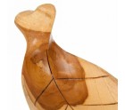 Bandeja Alexandra House Living madera de teca 22 x 12 x 40 cm Hoja