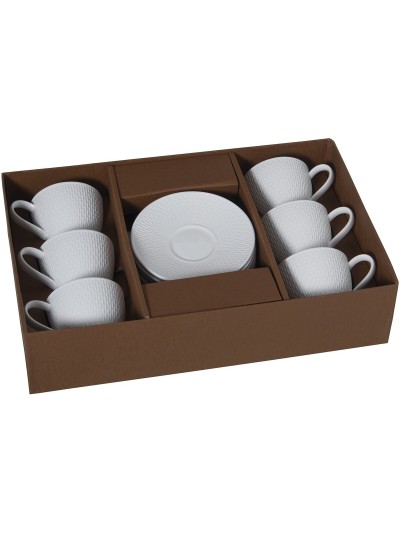 6 Piece Coffee Cup Set Alexandra House Living Porcelain 200 ml