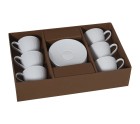 Juego de 6 Tazas de Café Alexandra House Living Porcelana 200 ml