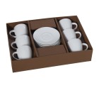 6 Piece Coffee Cup Set Alexandra House Living Porcelain 180 ml