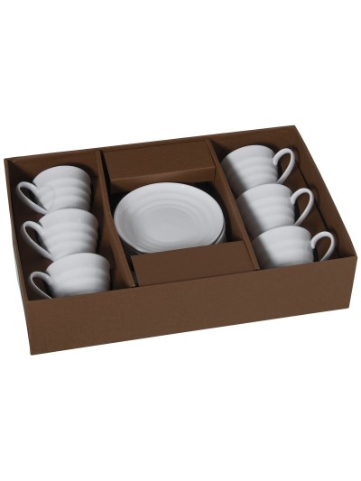 Juego de 6 Tazas de Café Alexandra House Living Porcelana 200 ml