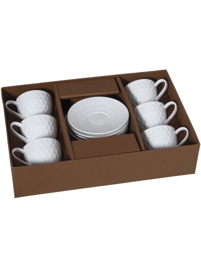 Juego de 6 Tazas de Café Alexandra House Living Porcelana