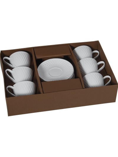 Juego de 6 Tazas de Café Alexandra House Living Porcelana 200 ml