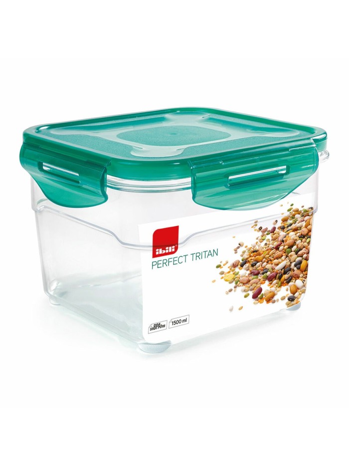 Hermetic Lunch Box Ibili 790415 1,5 L 15,5 x 15,5 x 10 cm Plastic
