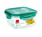 Hermetic Lunch Box Ibili 790408 Crystal 800 ml 15,5 x 15,5 x 7 cm Green