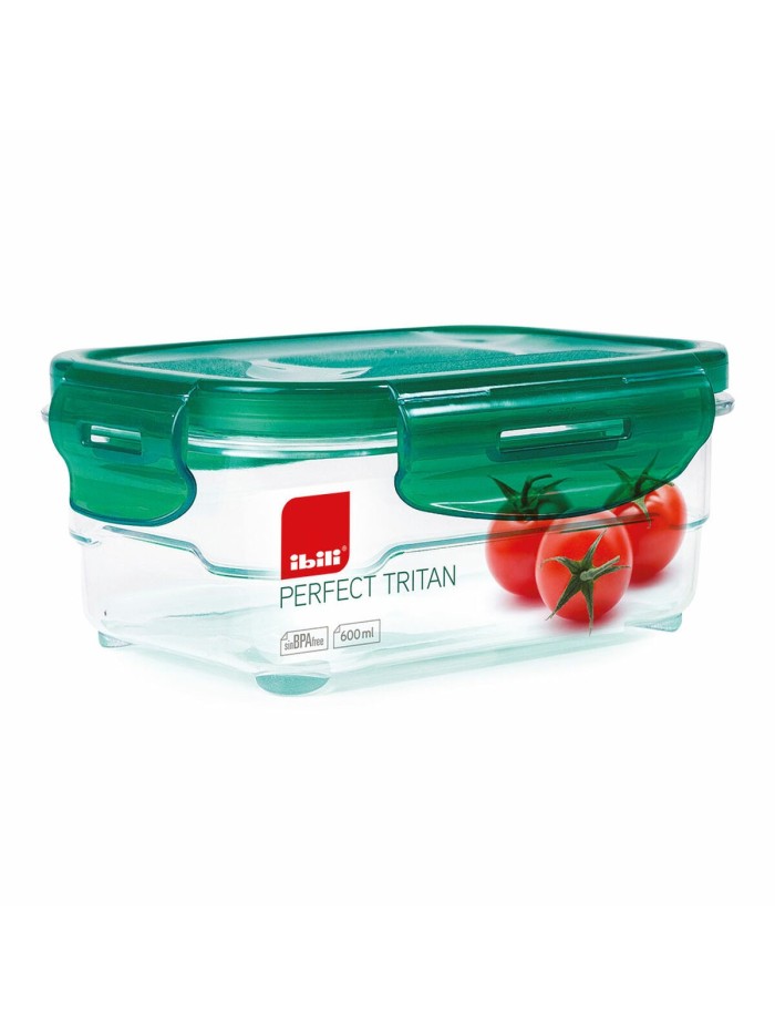 Boîte à lunch hermétique Ibili 790406 Plastique 600 ml 16 x 12 x 6,5 cm Vert