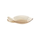 Decorative Plate Romimex Light brown Glass Fish 29 x 5 x 21 cm