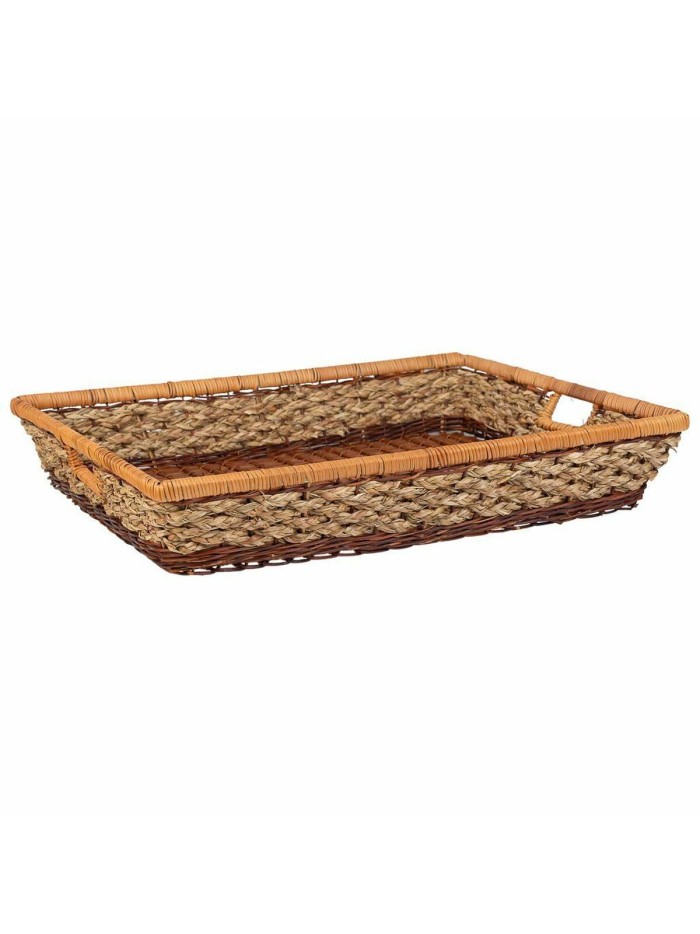 Tray Alexandra House Living Brown Rope 50 x 10 x 60 cm Rectangular
