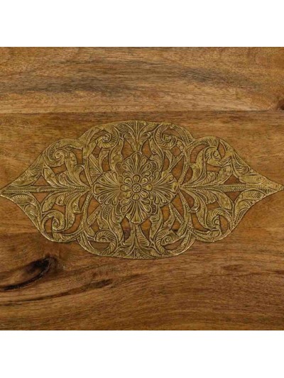 Plateau Alexandra House Living Marron Bois de manguier 31 x 16 x 49 cm