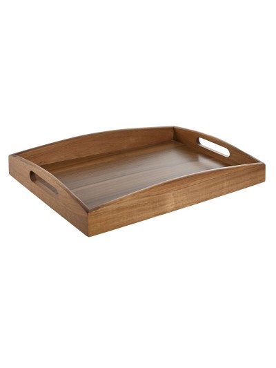 Bandeja Home ESPRIT Natural Acacia 39,5 x 25,5 x 5,5 cm